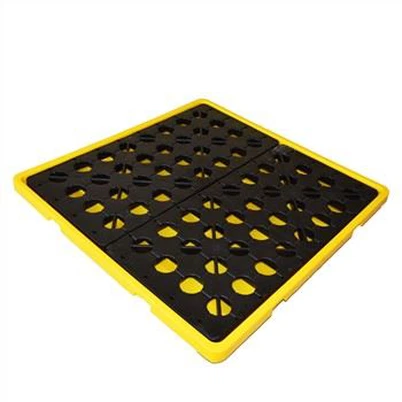 Plastikowa paleta kwadratowa z 4 bębnami